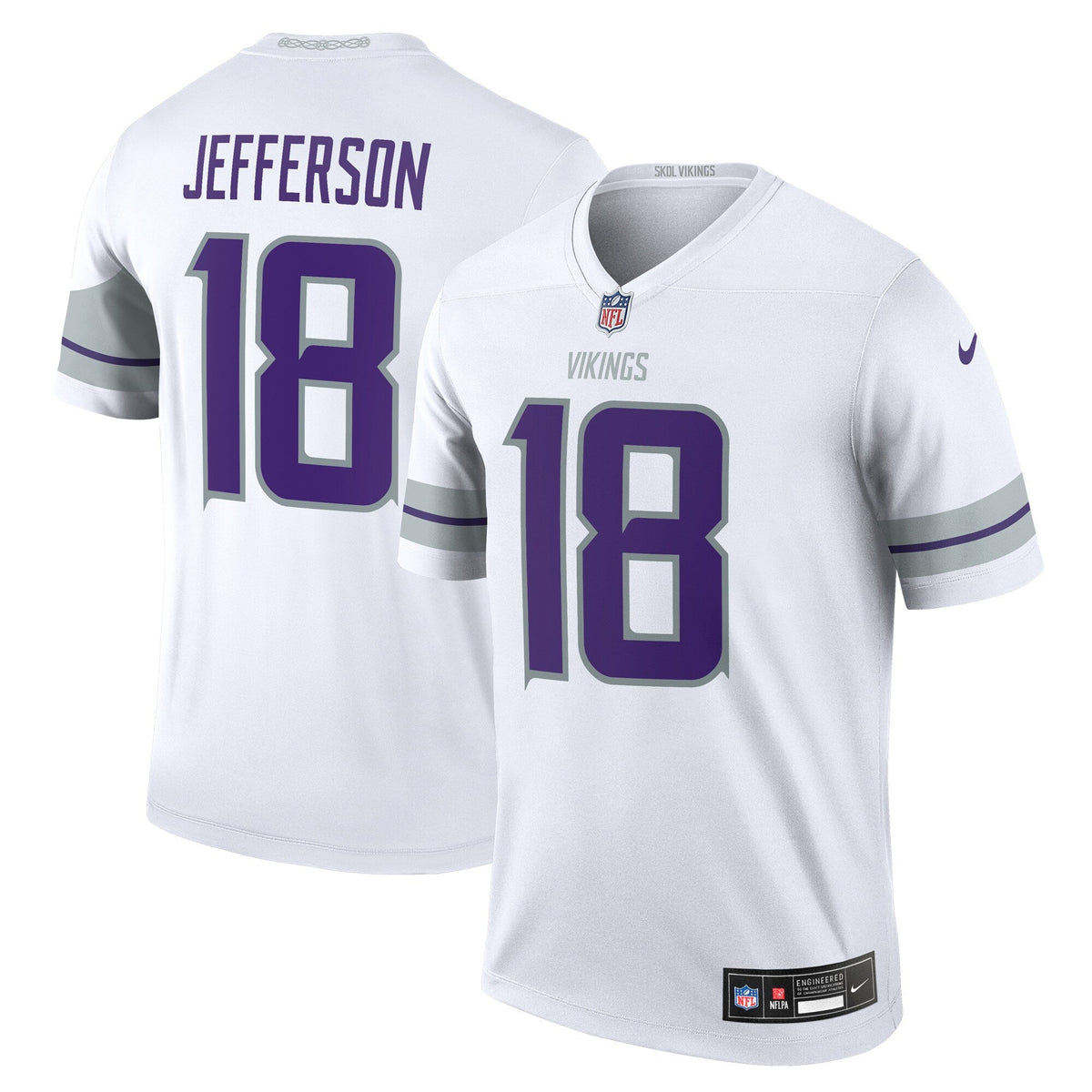 Justin Jefferson Minnesota Vikings Nike Alternate Legend   Jersey - White