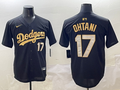 Men's Los Angeles Dodgers Shohei Ohtani #17 Black Team Game Player Jersey