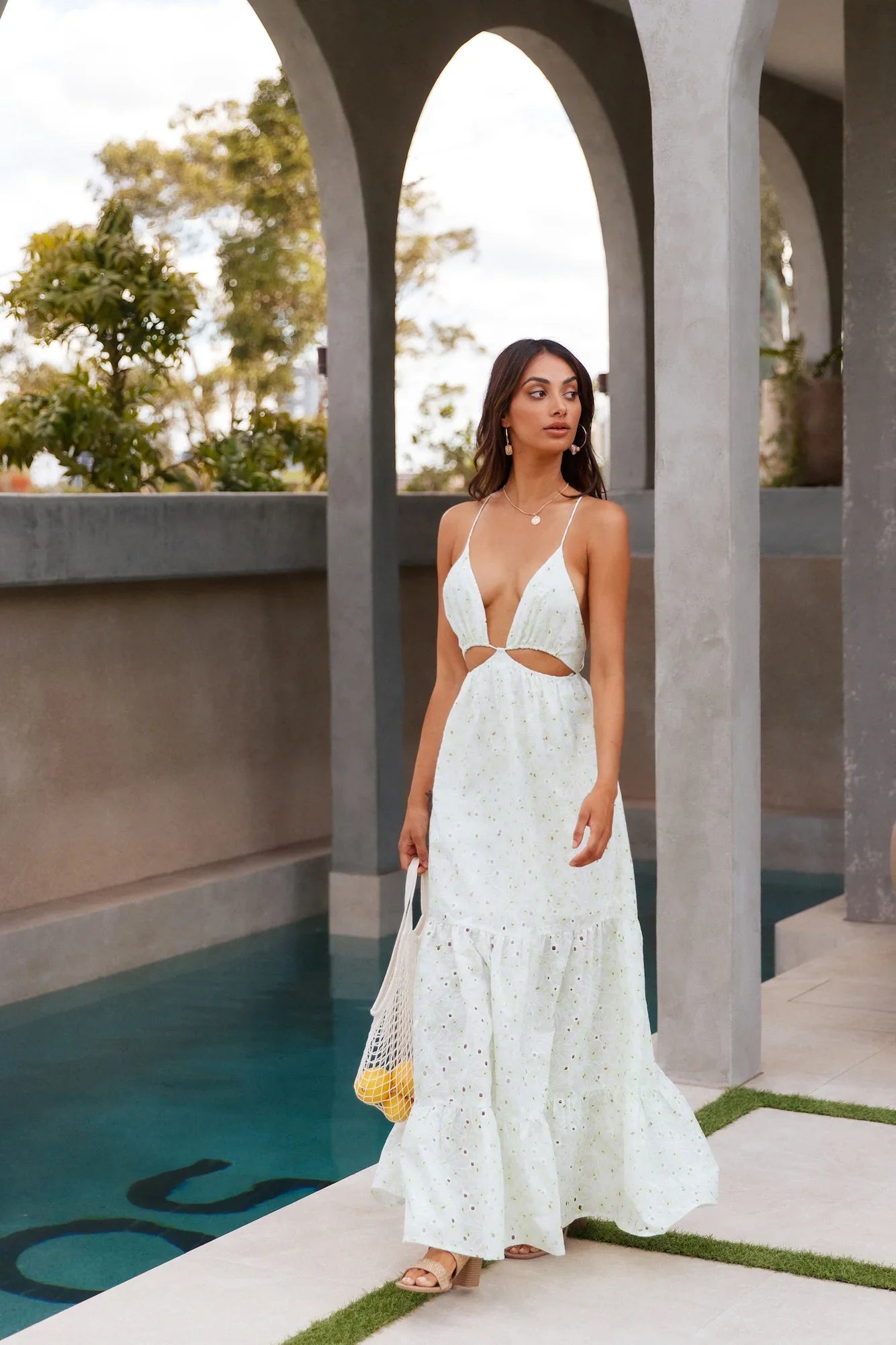 Trust My Words Maxi Dress Green