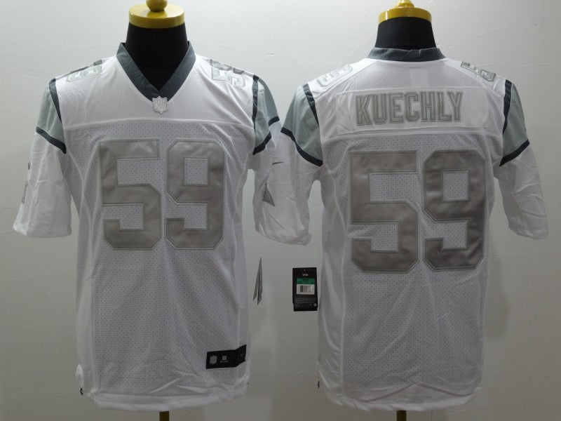 Men's Carolina Panthers Luke Kuechly #59 White Player Game Jersey1