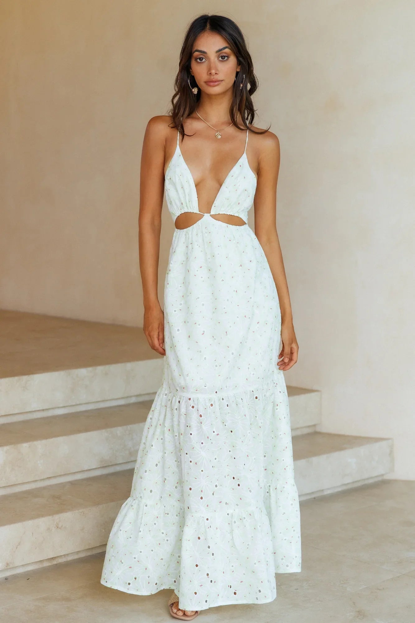Trust My Words Maxi Dress Green