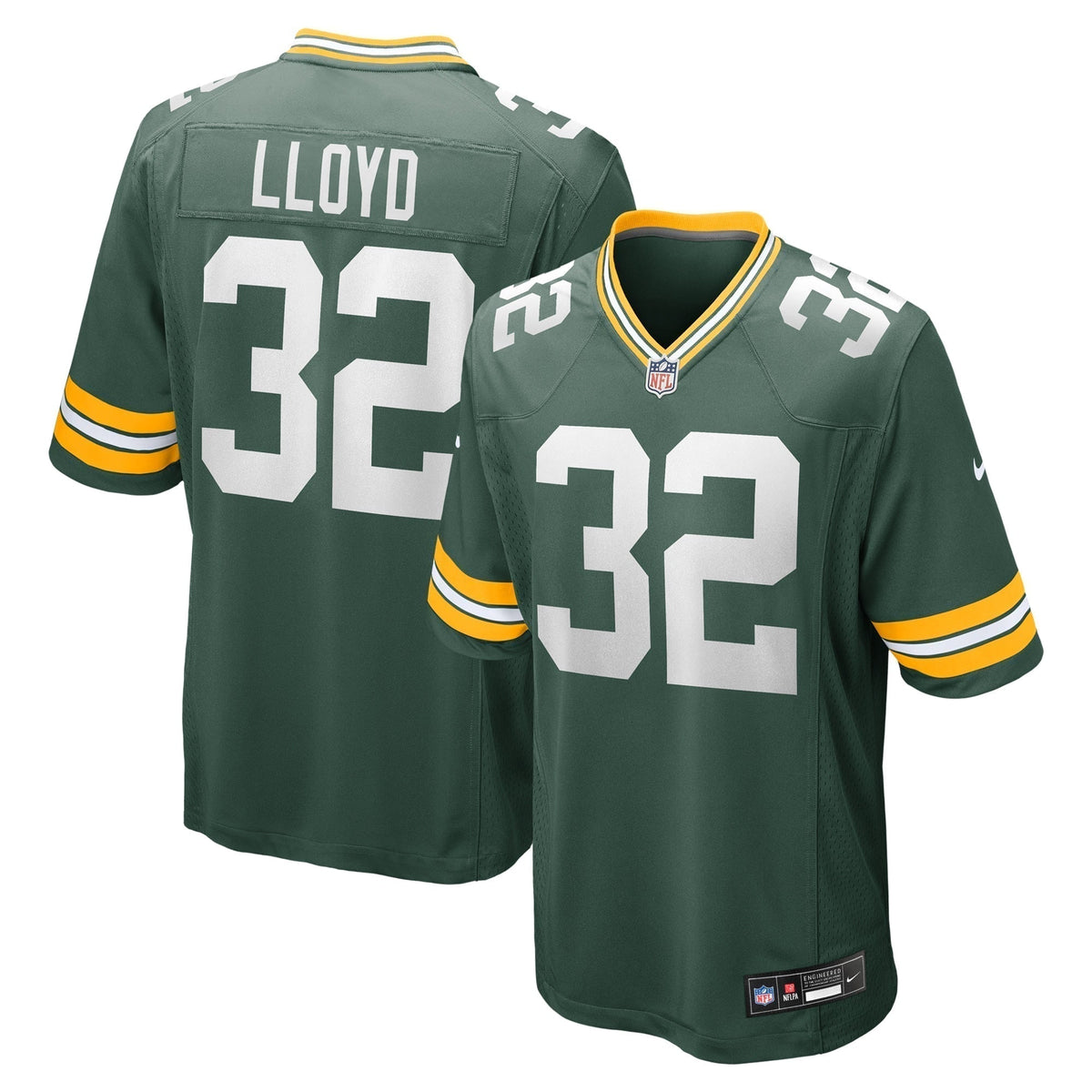 MarShawn Lloyd Green Bay Packers Nike  Game Jersey -  Green