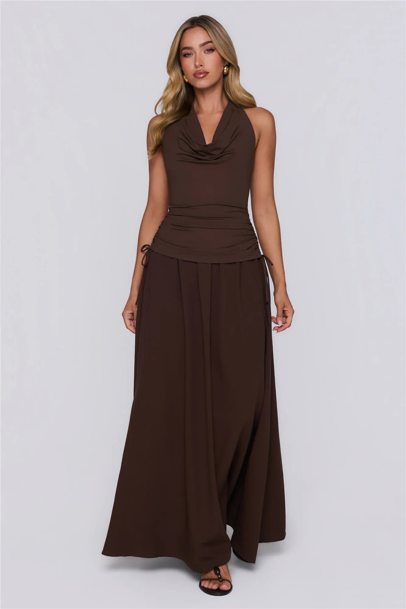 Studio Pretty Maxi Dress Brown