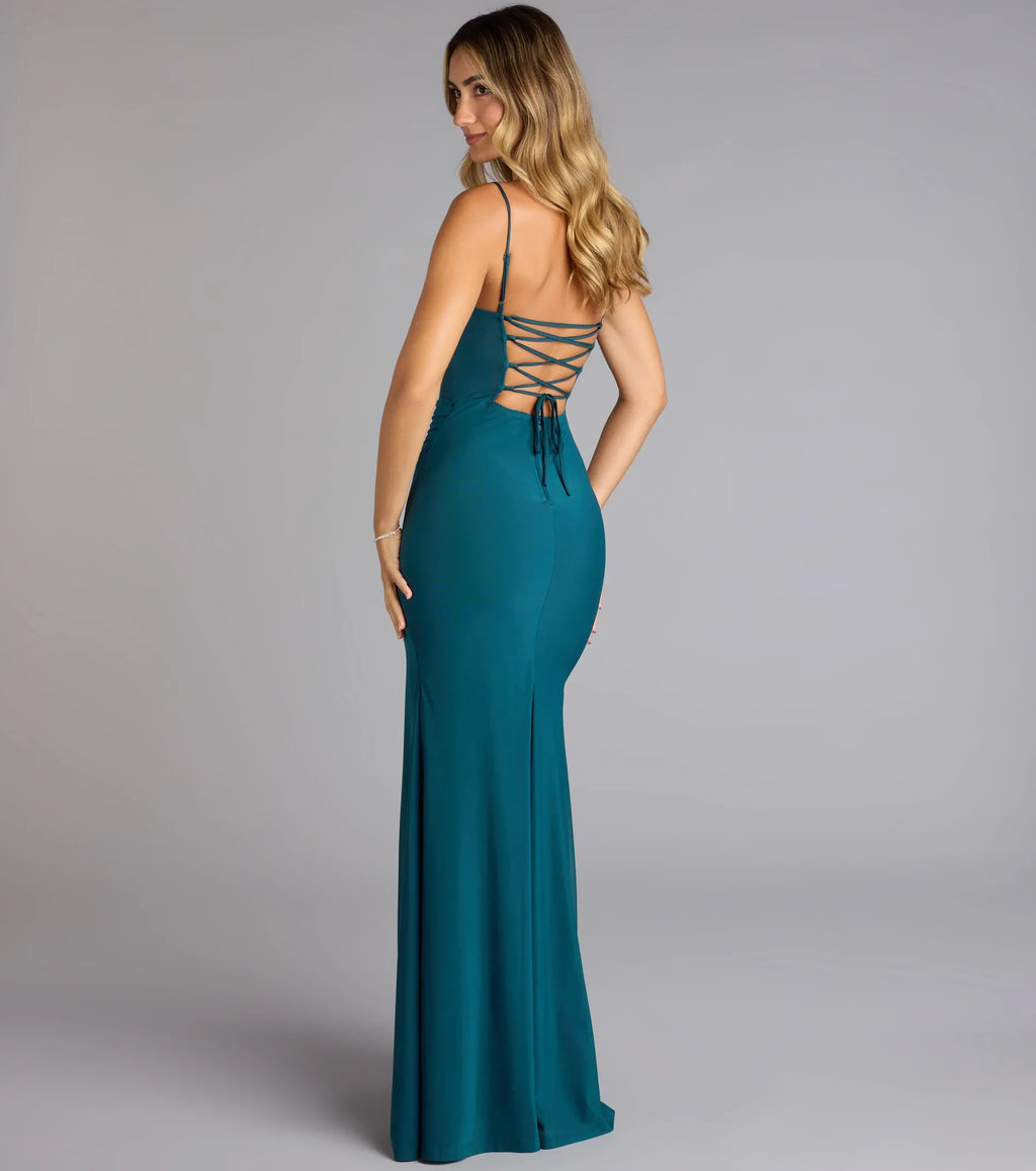 Marabella Mesh Corset Mermaid Formal Dress