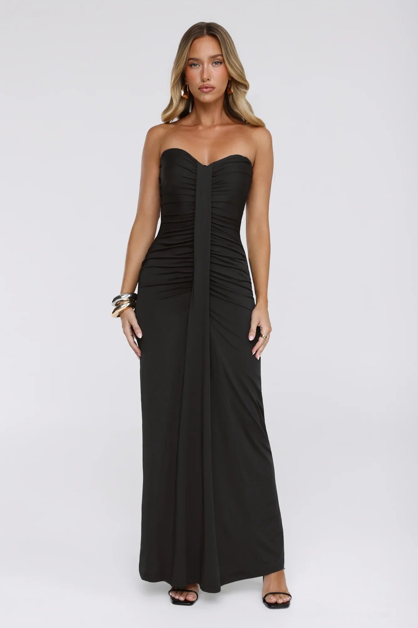 Wisp Wonder Strapless Maxi Dress Black