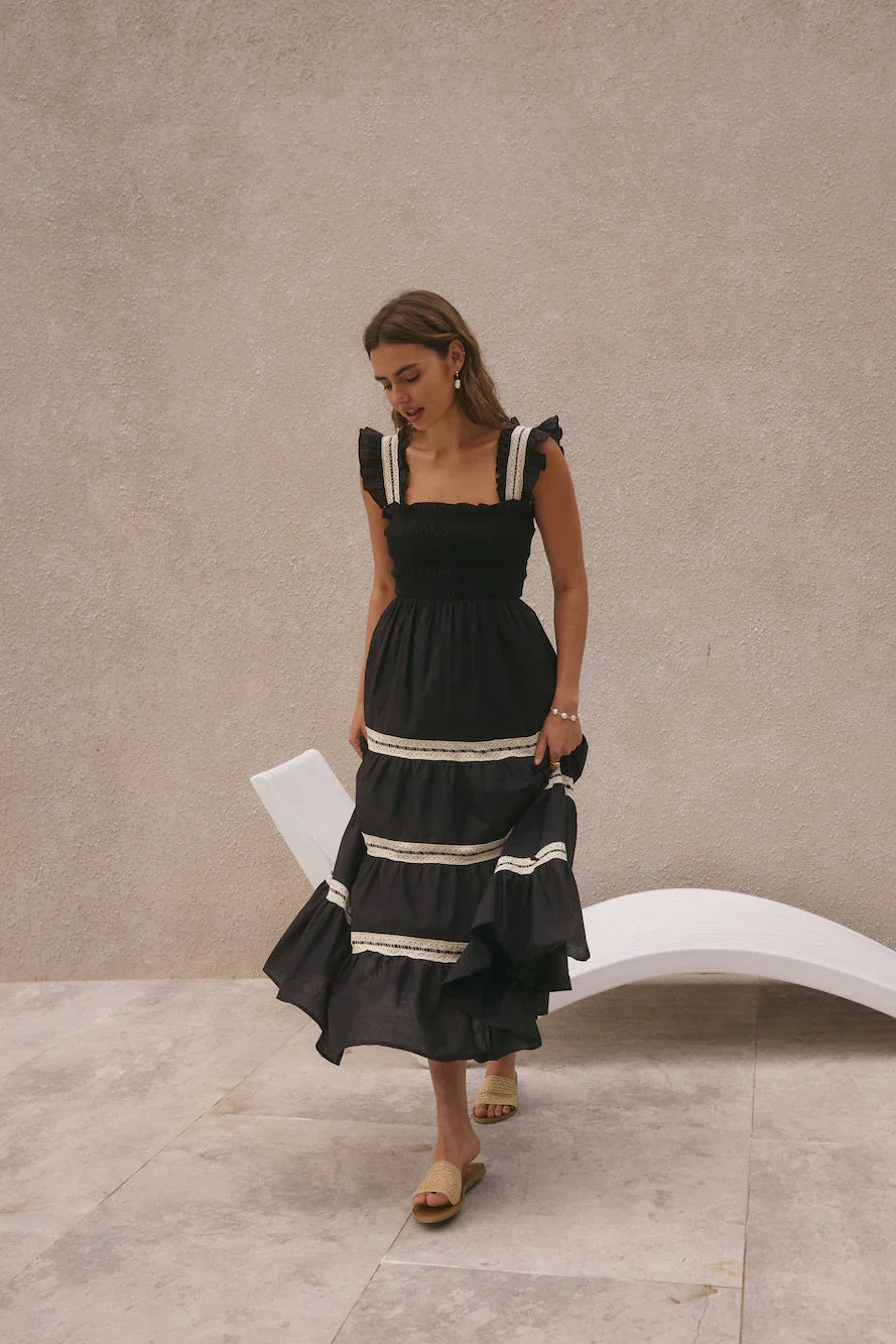 Monica Maxi Dress Black