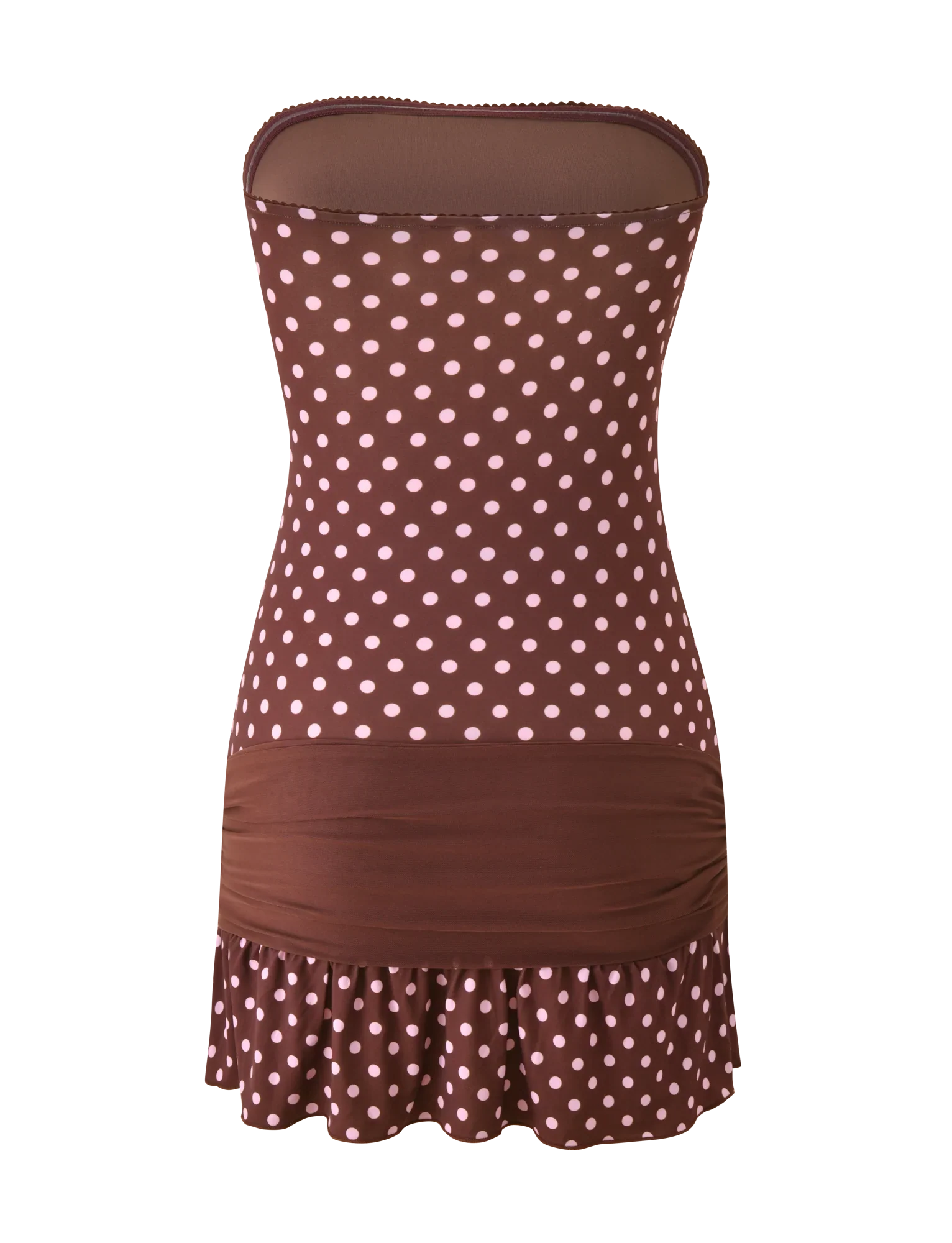 TOVE MINI DRESS - CHOCOLATE POLKA DOT