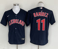 Men's Cleveland Guardians Jose Ramirez Nike Navy Replica Player Jersey1