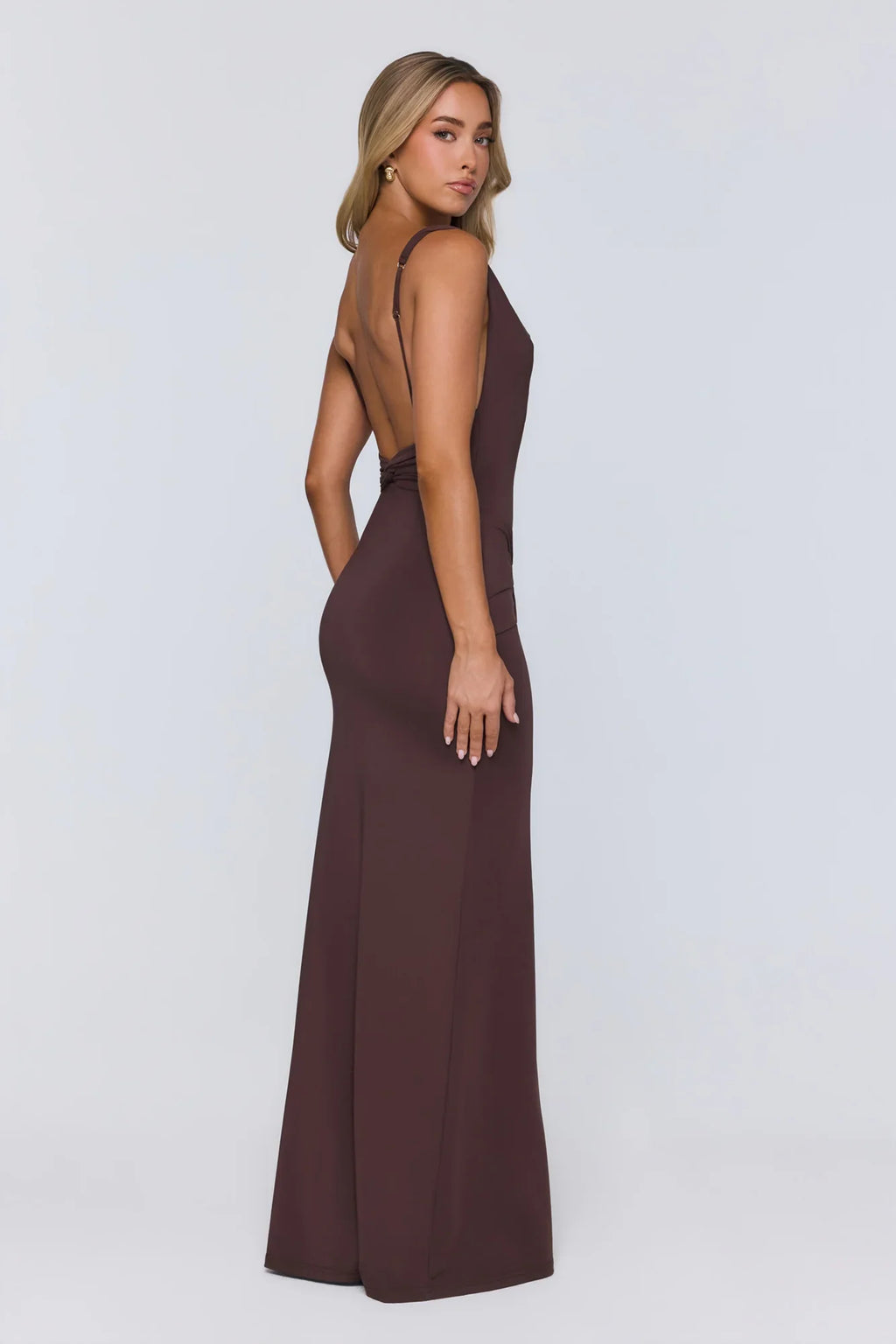 Late Night Energy Maxi Dress Brown