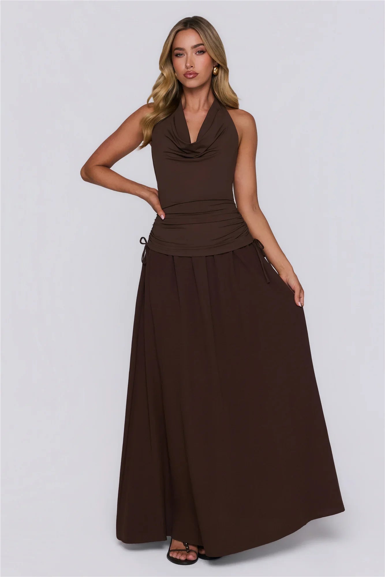 Studio Pretty Maxi Dress Brown