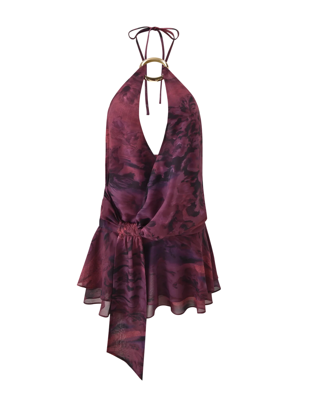 INDIGO MINI DRESS 2.0 - BURGUNDY ROMANTICA